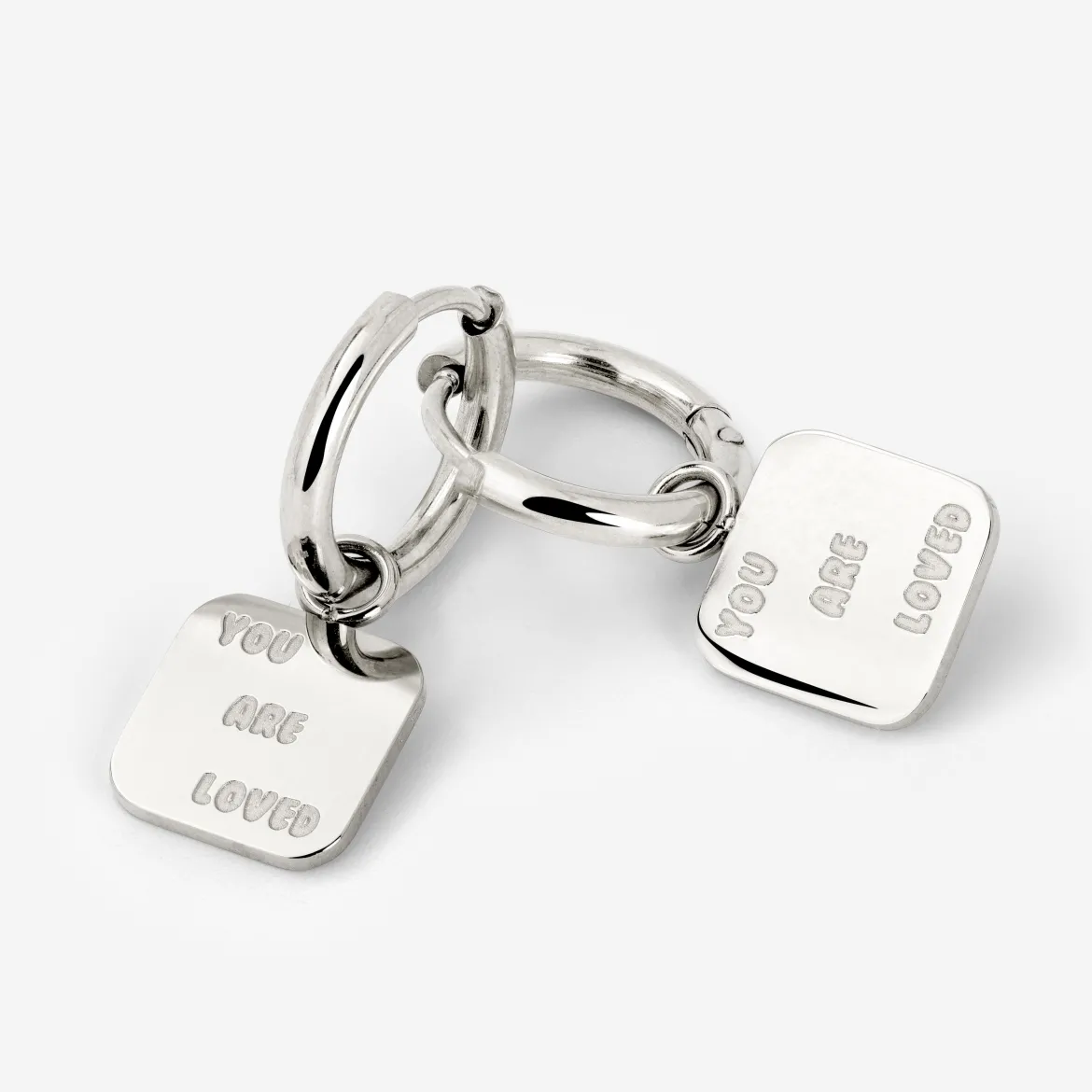 You are loved Hoop Set Small Silber