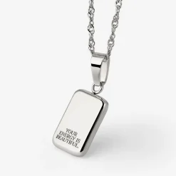 Your energy is beautiful Necklace Silber