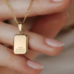Your energy is beautiful Necklace Gold