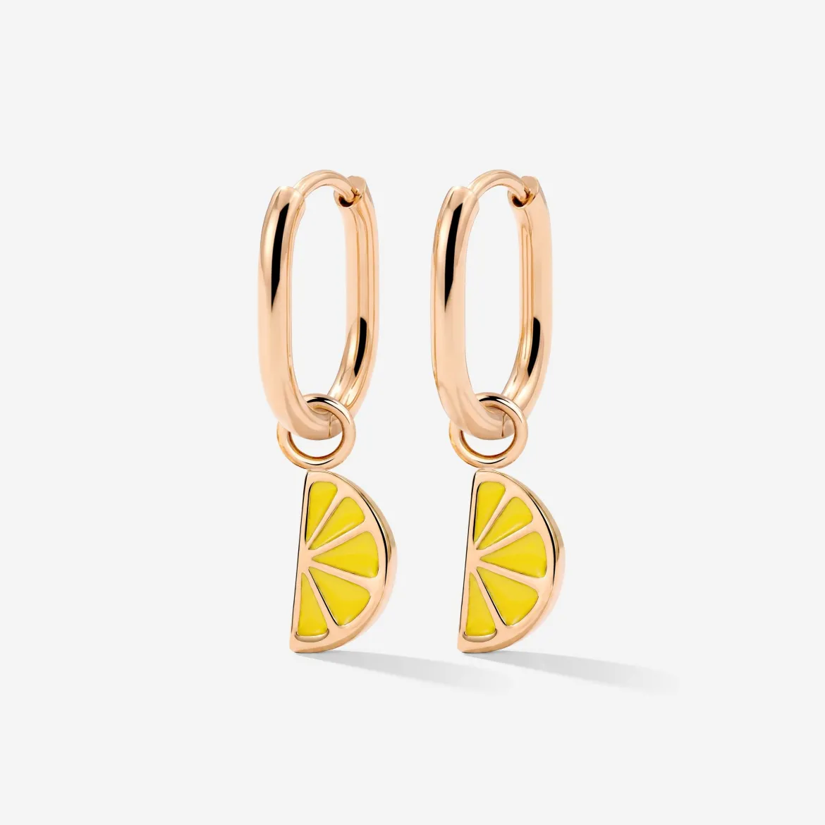 Zesty Oval Hoop Set Baby Roségold