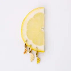 Zesty Oval Hoop Set Baby Gold