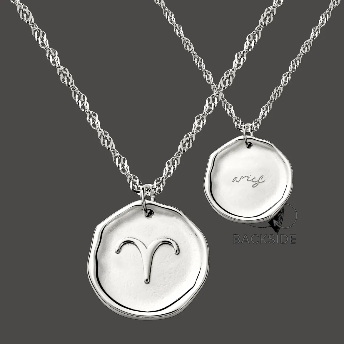 Zodiac Necklace – Aries / Widder Silber