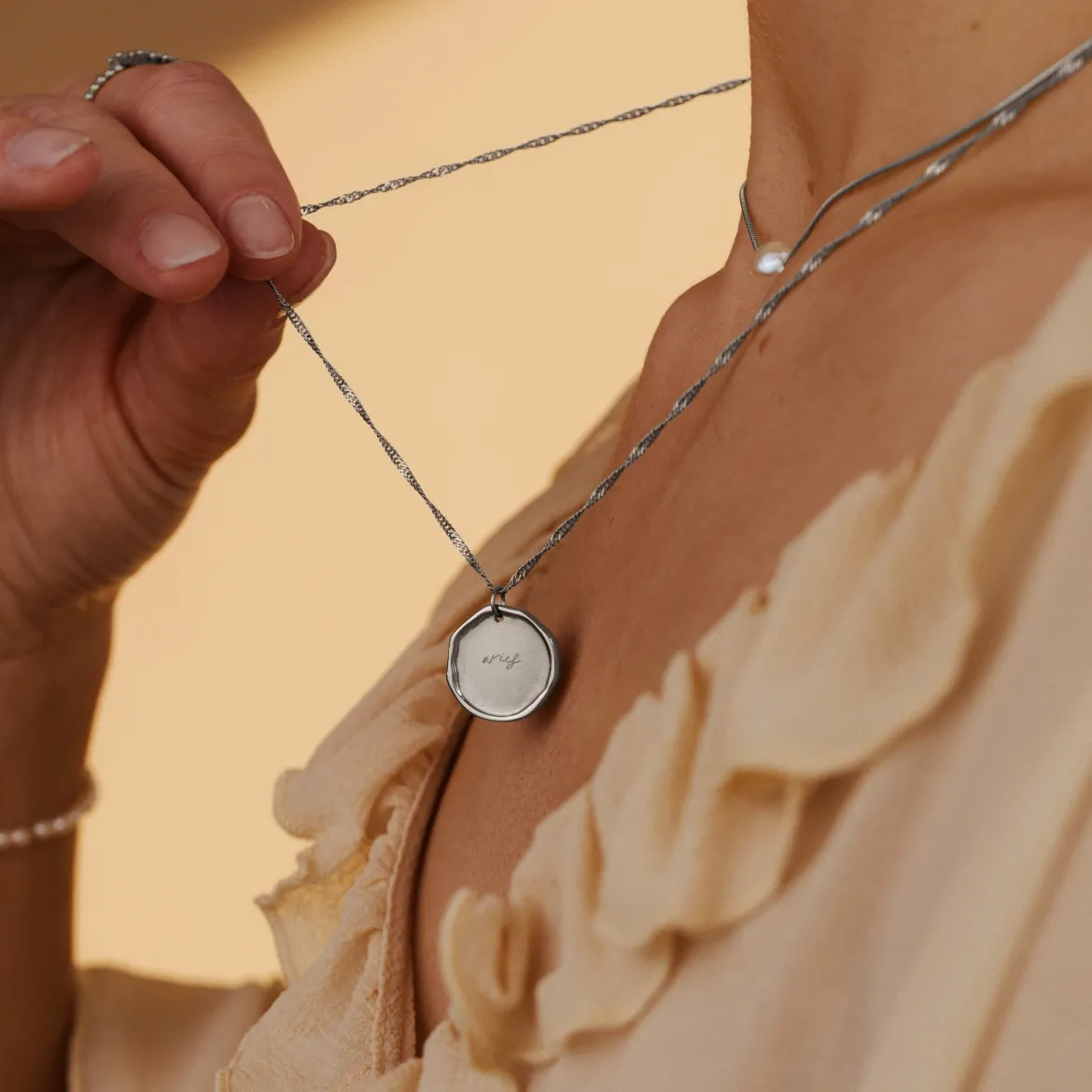 Zodiac Necklace – Aries / Widder Silber