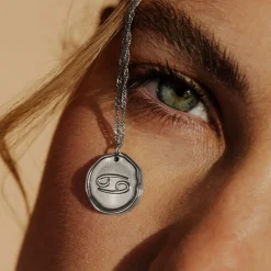Zodiac Necklace – Cancer / Krebs Silber