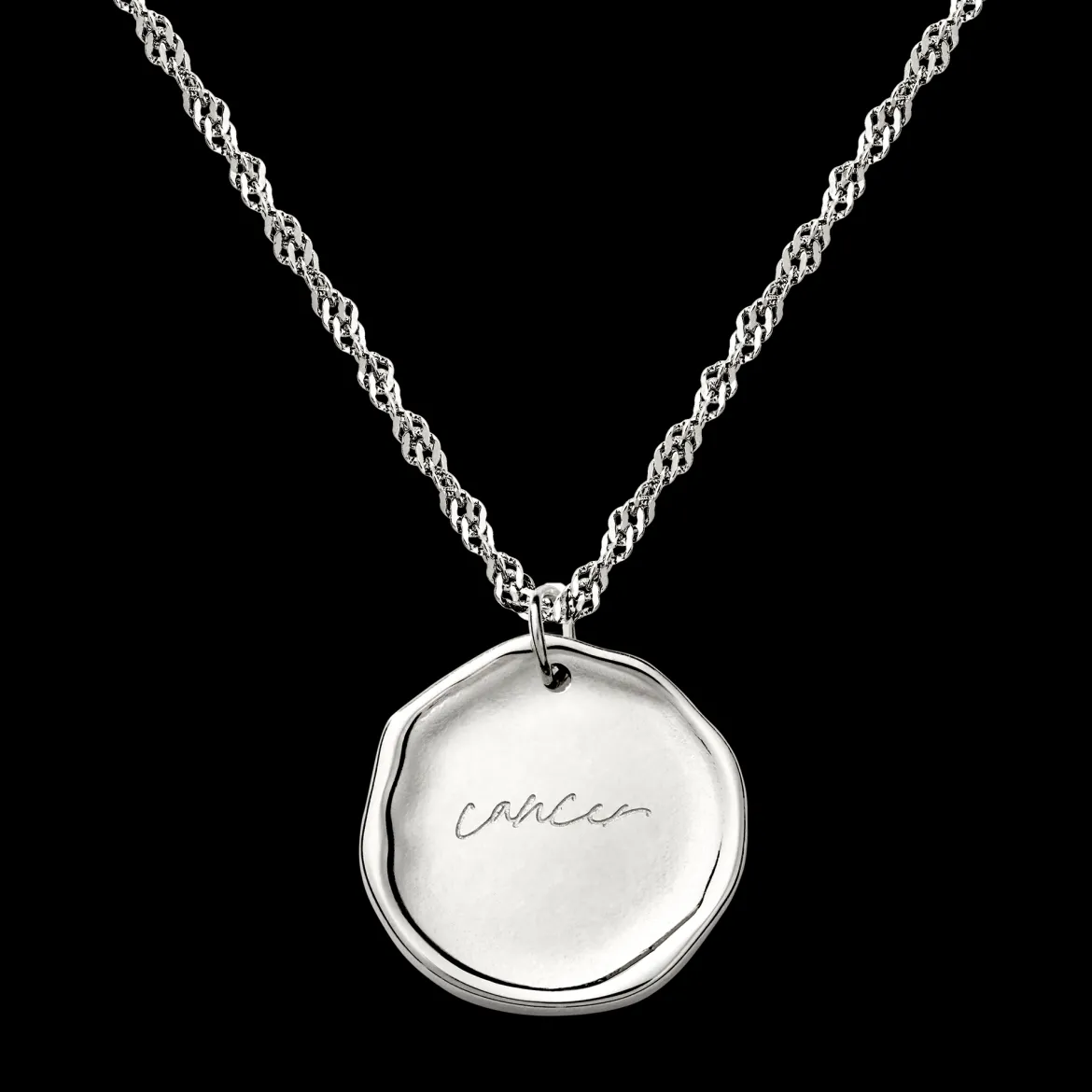 Zodiac Necklace – Cancer / Krebs Silber
