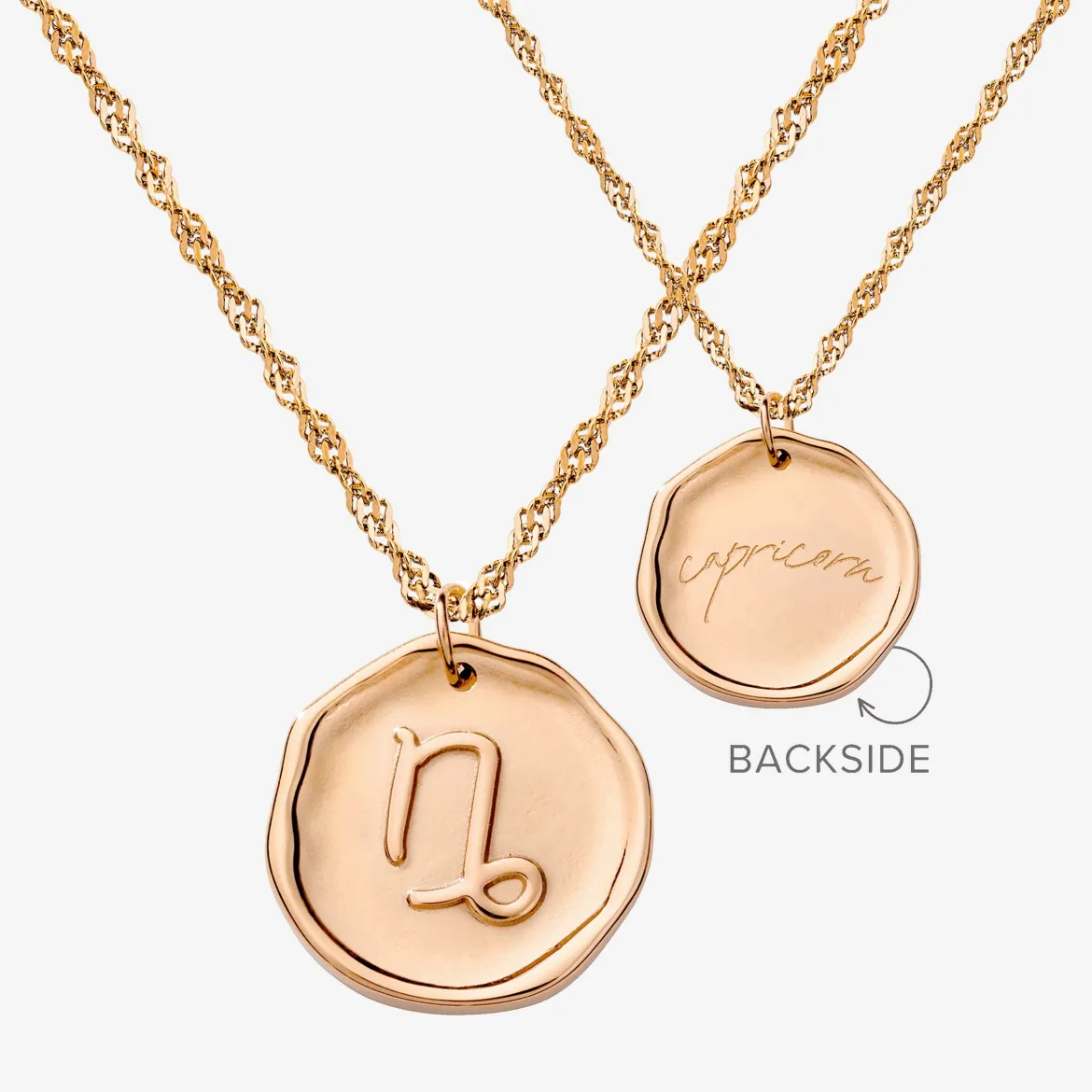 Zodiac Necklace – Capricorn / Steinbock Roségold