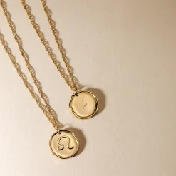 Zodiac Necklace – Leo / Löwe Roségold