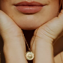 Zodiac Necklace – Libra / Waage Gold