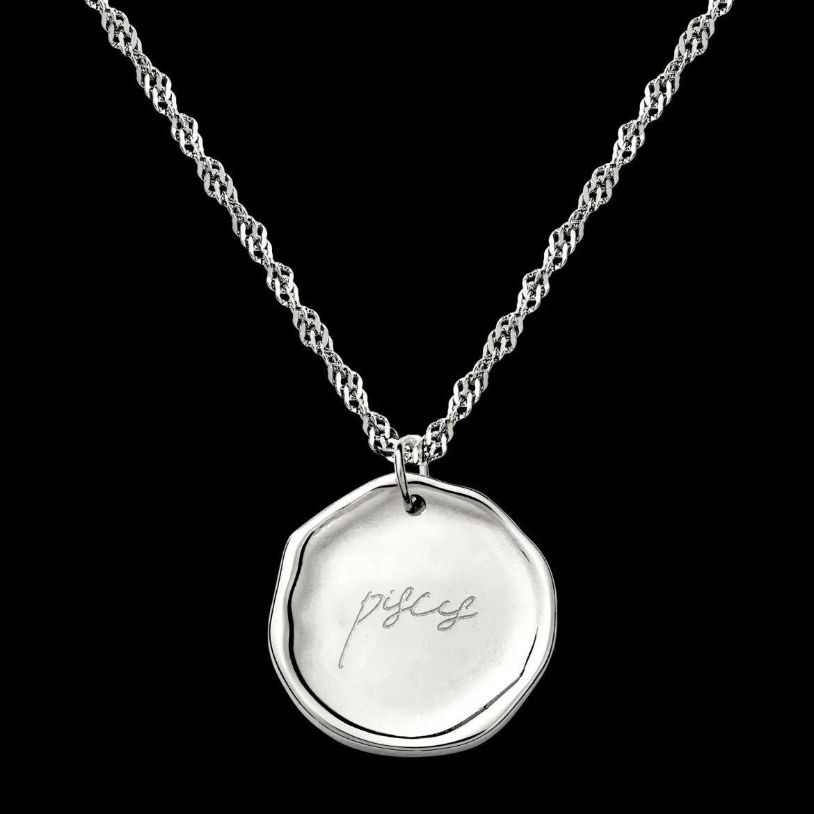 Zodiac Necklace – Pisces / Fische Silber