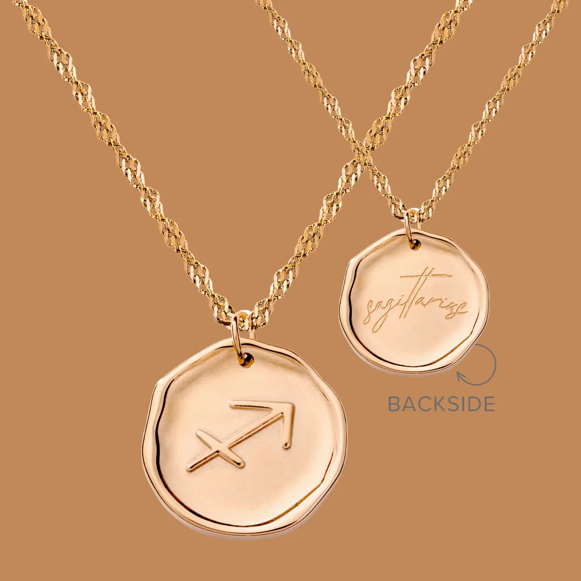 Zodiac Necklace – Sagittarius / Schütze Roségold