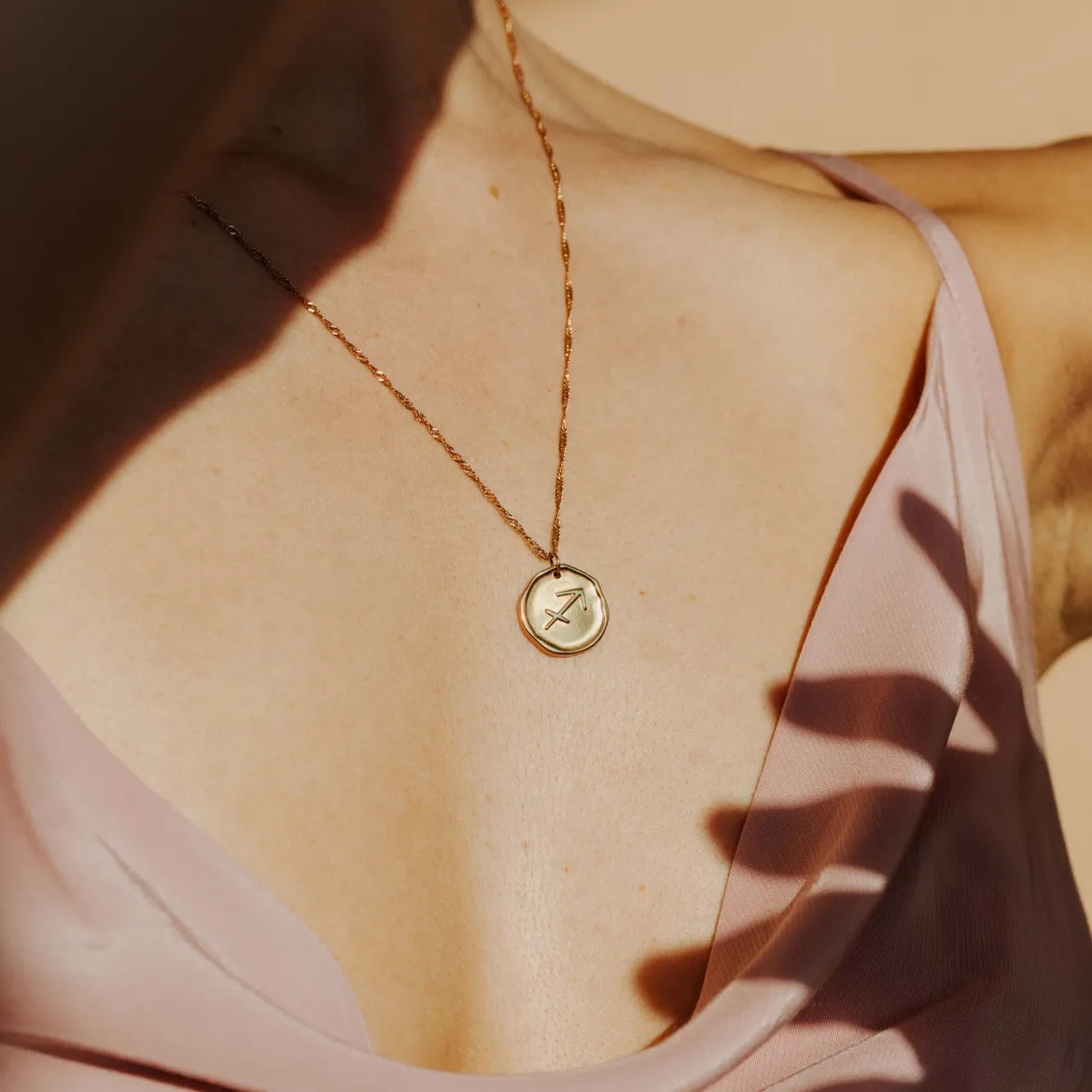 Zodiac Necklace – Sagittarius / Schütze Roségold