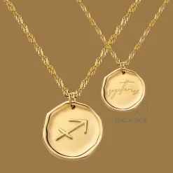 Zodiac Necklace – Sagittarius / Schütze Gold