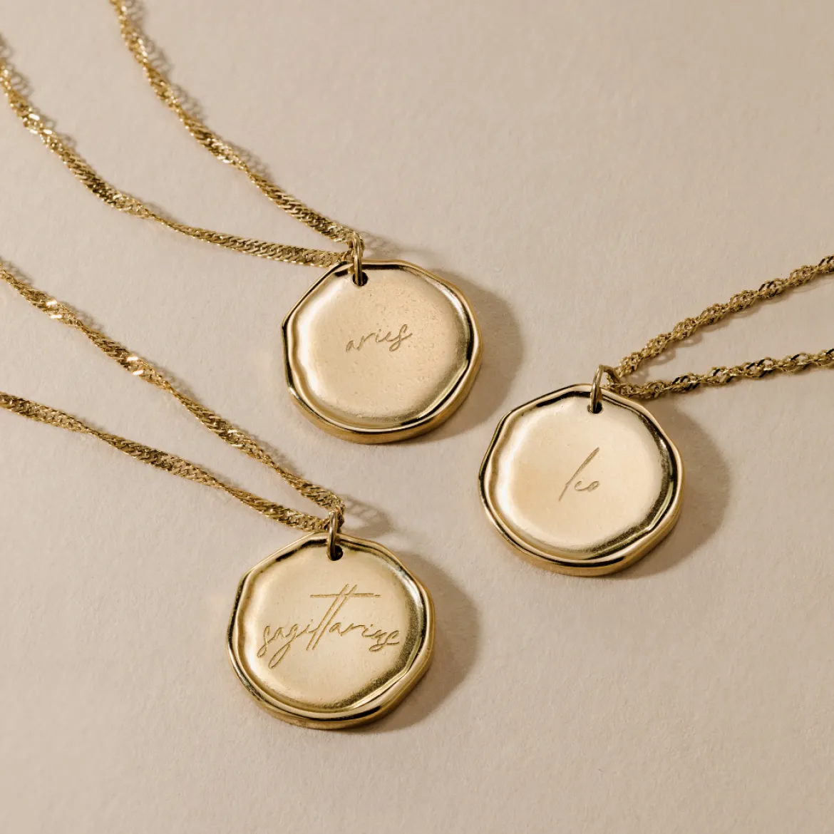 Zodiac Necklace – Sagittarius / Schütze Gold