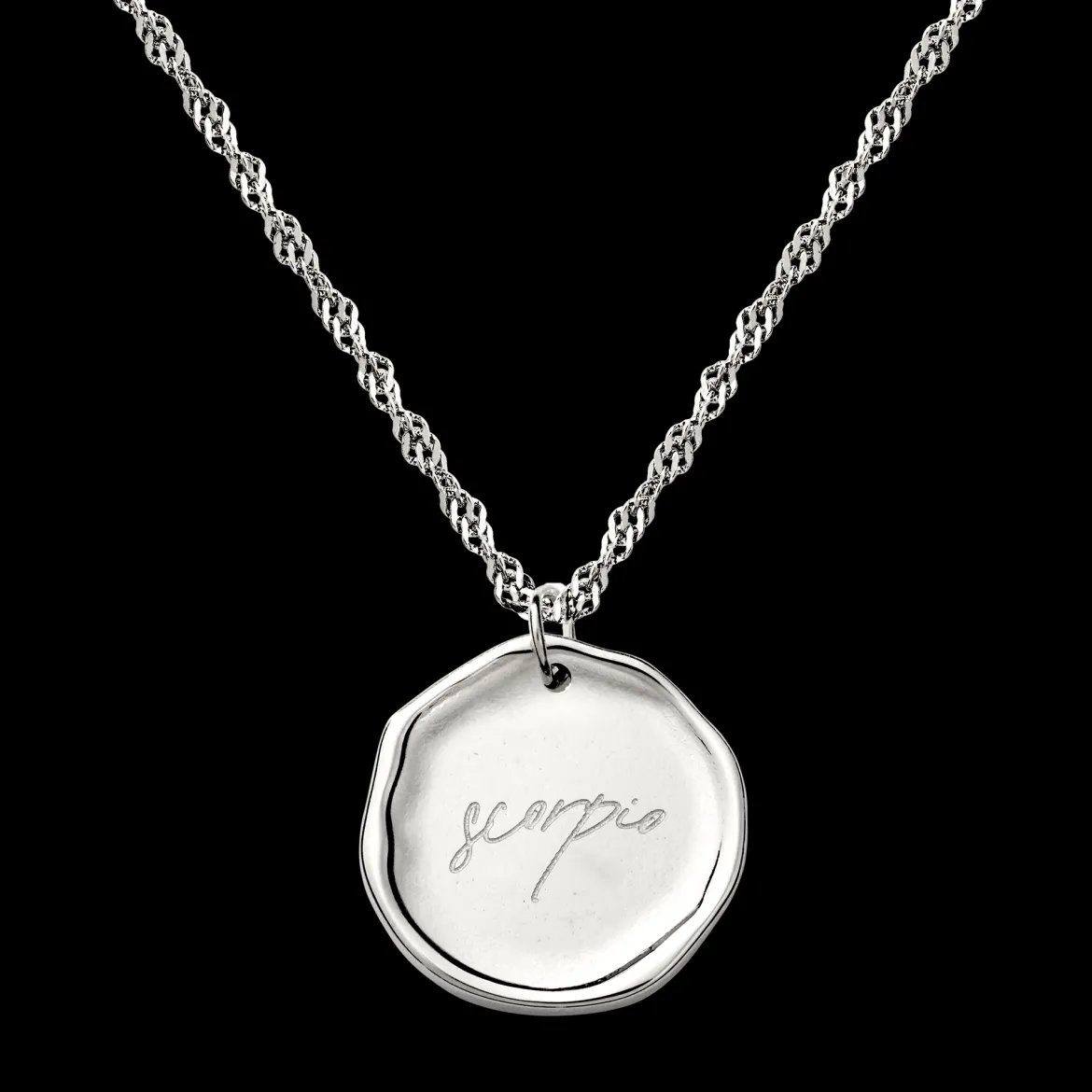 Zodiac Necklace – Scorpio / Skorpion Silber
