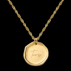 Zodiac Necklace – Taurus / Stier Gold