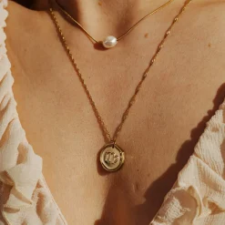 Zodiac Necklace – Virgo / Jungfrau Gold