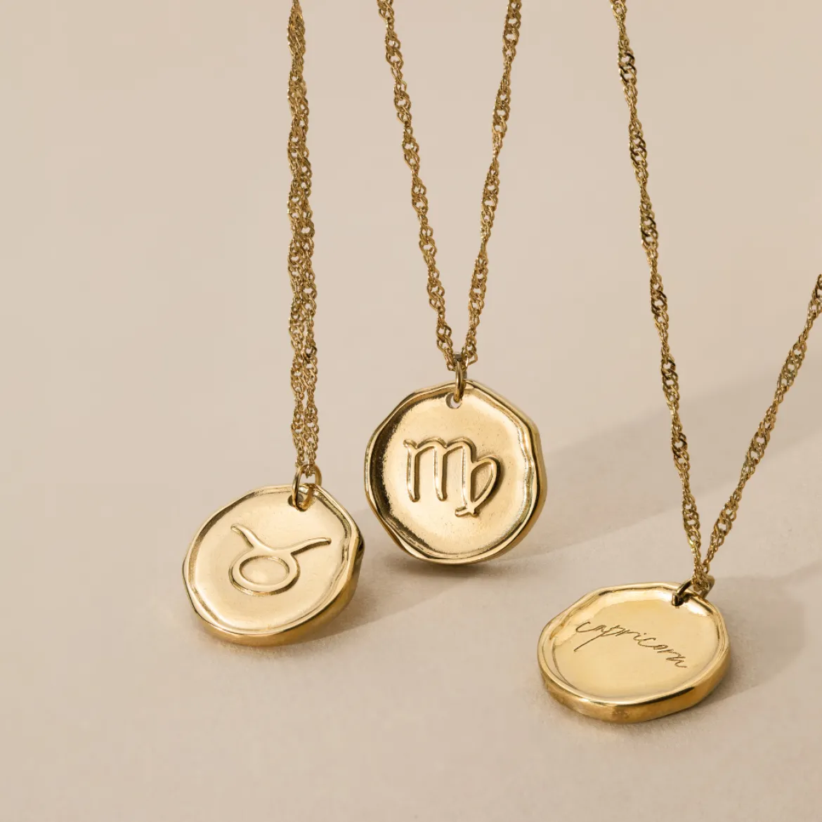 Zodiac Necklace – Virgo / Jungfrau Gold