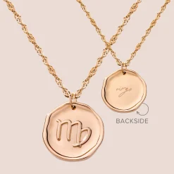 Zodiac Necklace – Virgo / Jungfrau Roségold