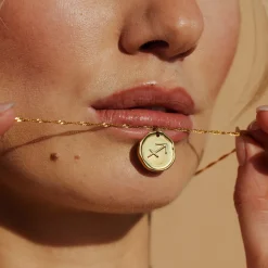 Zodiac Necklace Gold - Steinbock
