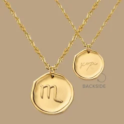 Zodiac Necklace Gold - Steinbock