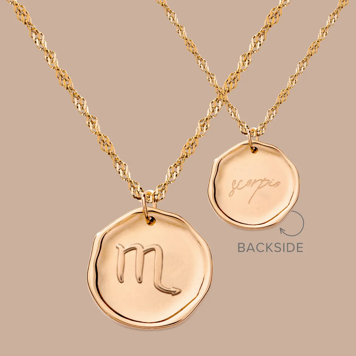 Zodiac Necklace Roségold - Steinbock