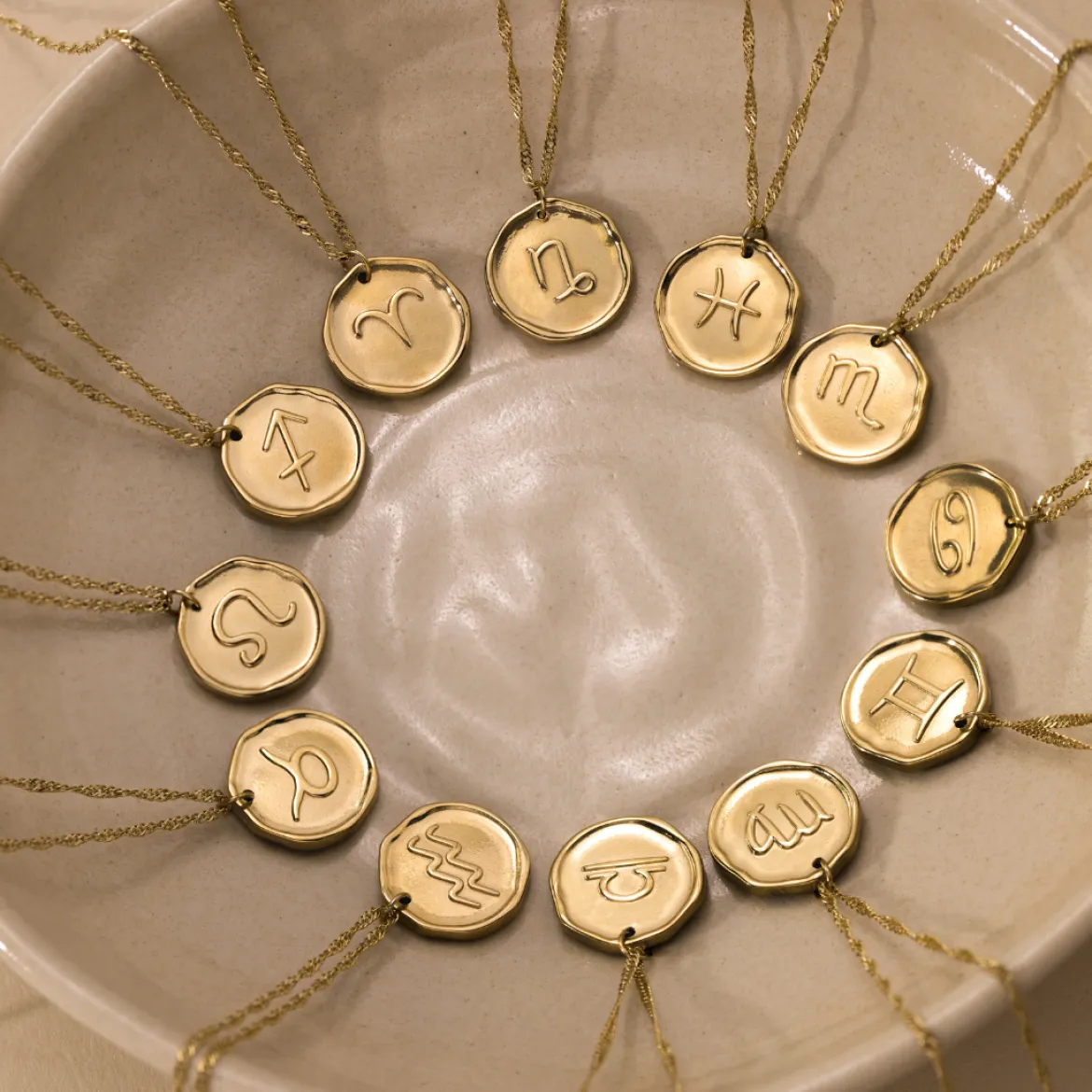 Zodiac Necklace Roségold - Steinbock