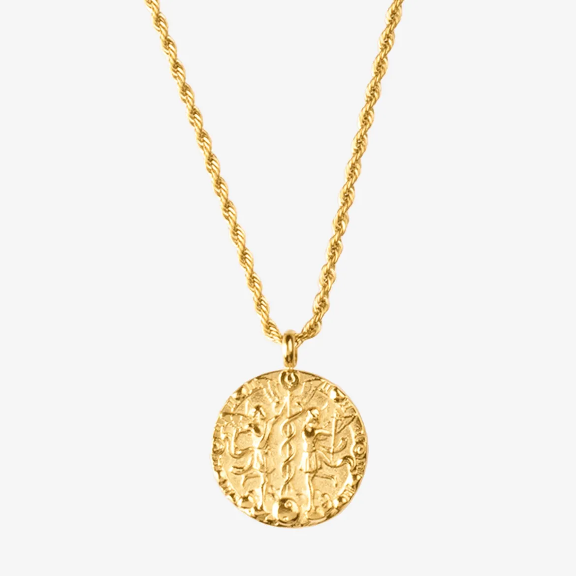 Zodiac Sign Necklace Gold - Steinbock