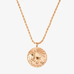Zodiac Sign Necklace Roségold - Steinbock