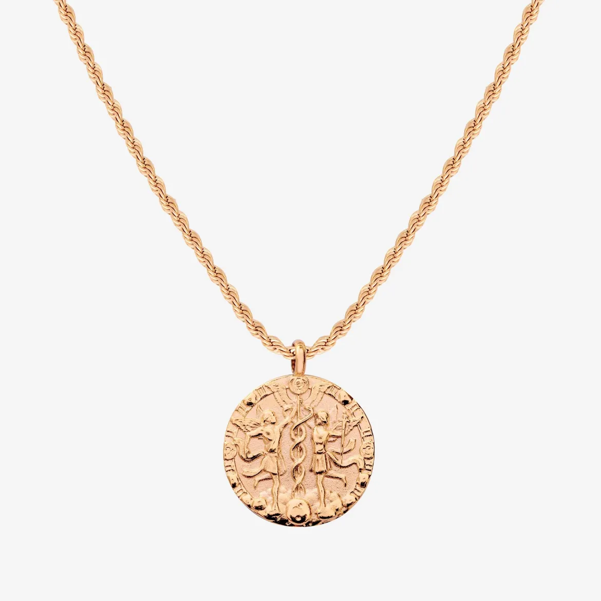 Zodiac Sign Necklace Roségold - Steinbock