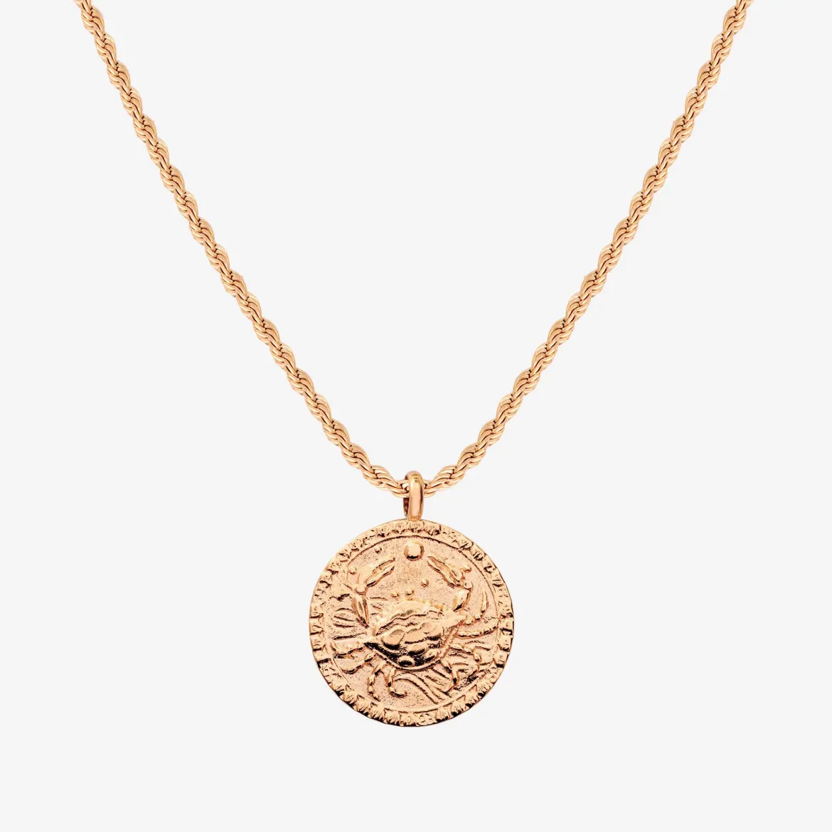 Zodiac Sign Necklace Roségold - Steinbock