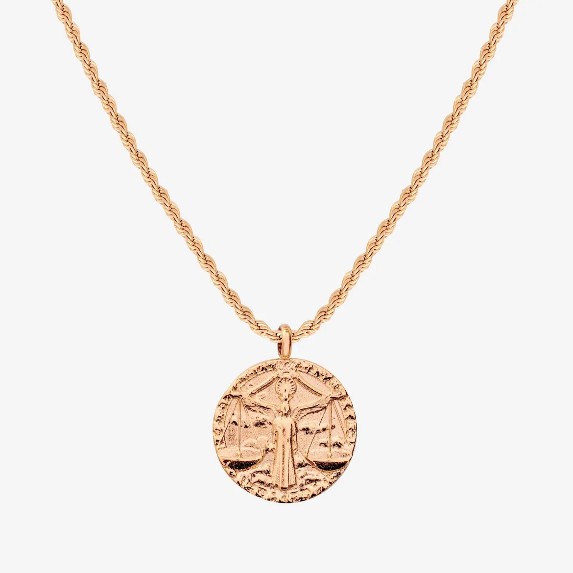 Zodiac Sign Necklace Roségold - Steinbock