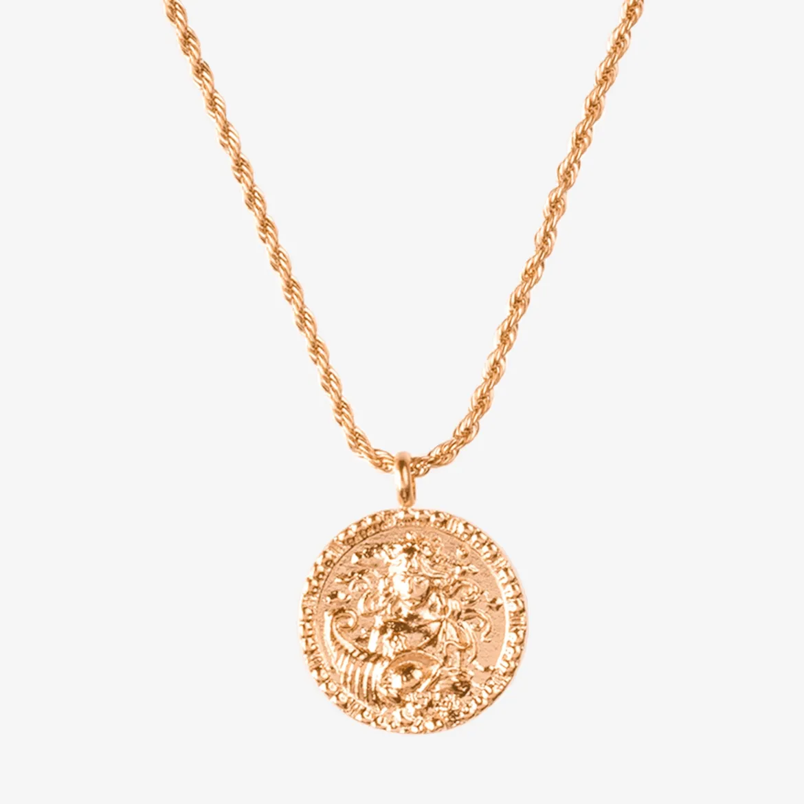 Zodiac Sign Necklace Roségold - Steinbock
