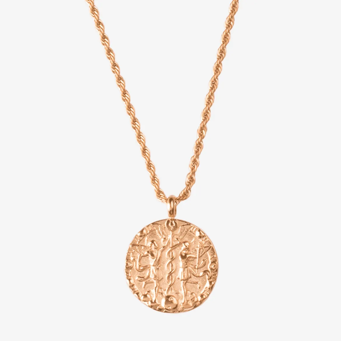 Zodiac Sign Necklace Roségold - Steinbock