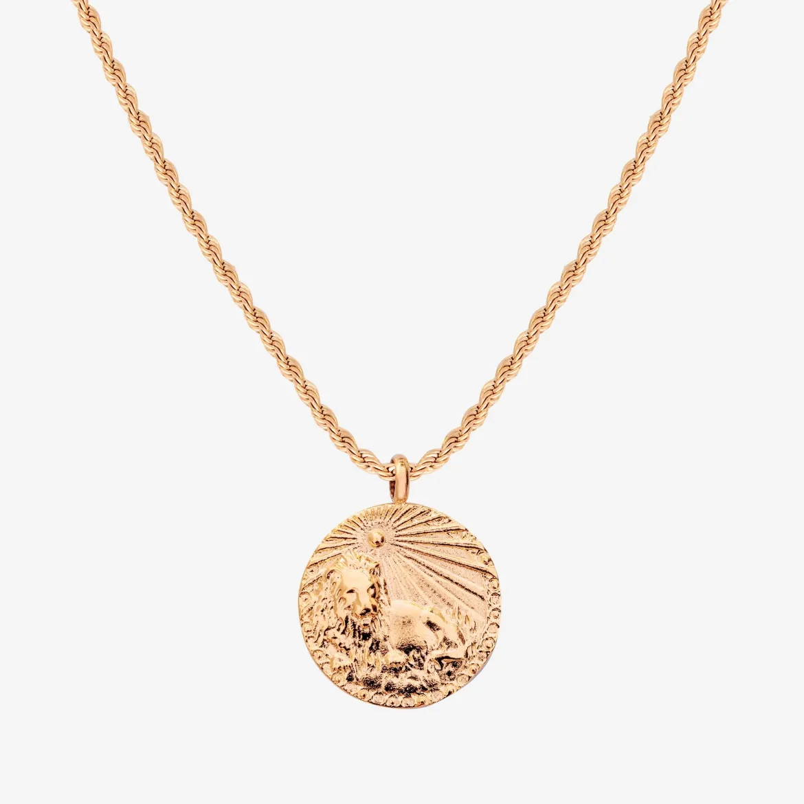 Zodiac Sign Necklace Roségold - Steinbock