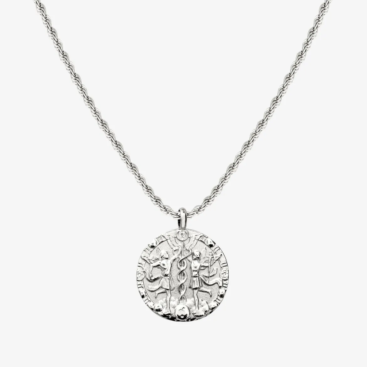 Zodiac Sign Necklace Silber - Steinbock
