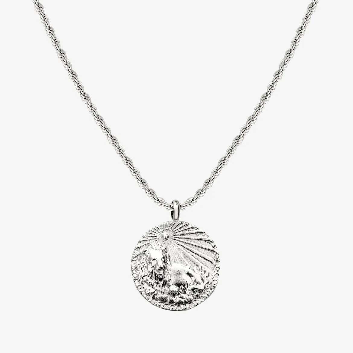 Zodiac Sign Necklace Silber - Steinbock